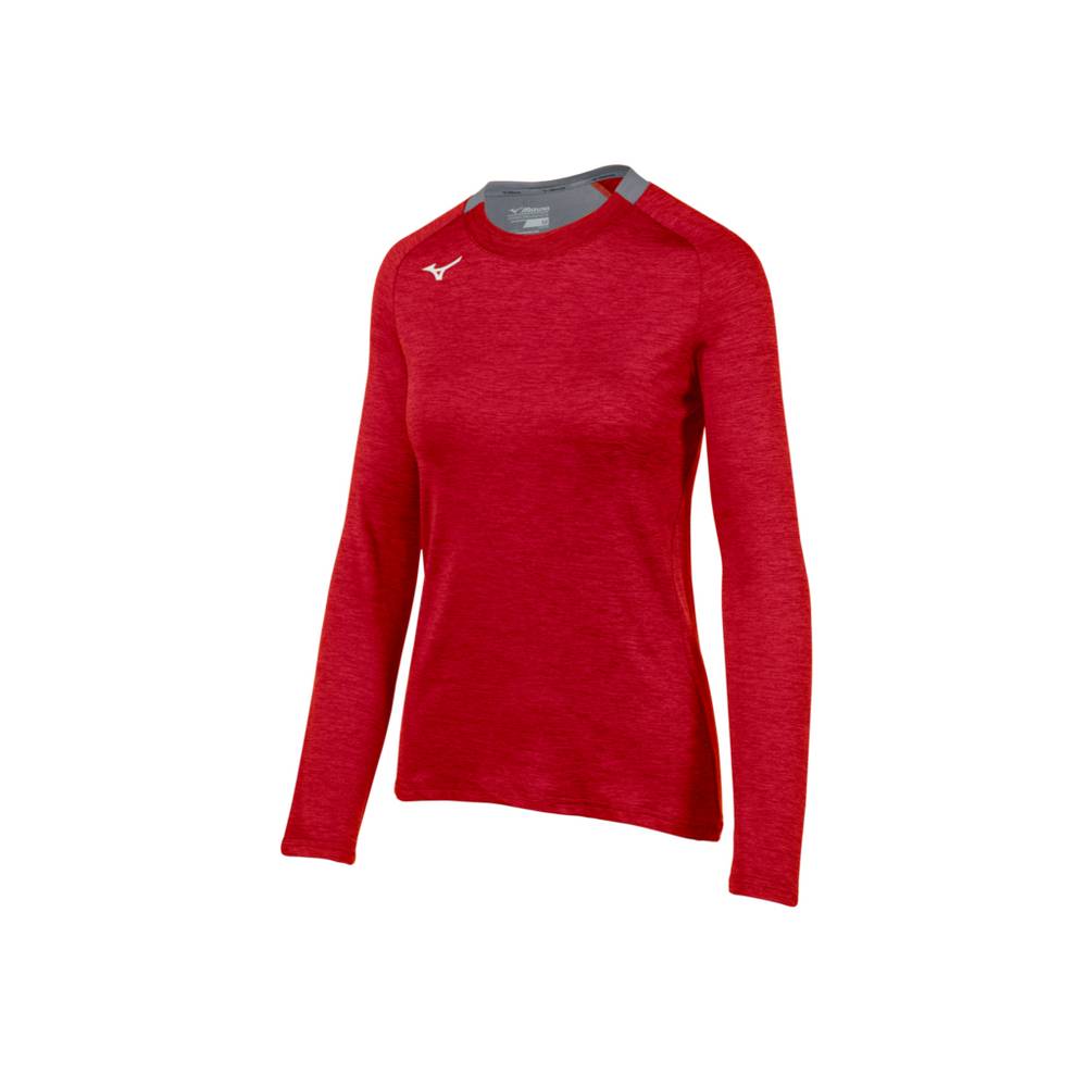 Maglie Running Mizuno Alpha Long Sleeve Donna - Rosse - 05146-JZEL